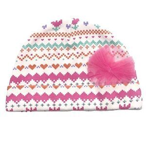 𝅺printed Pom Pom Infant Cap